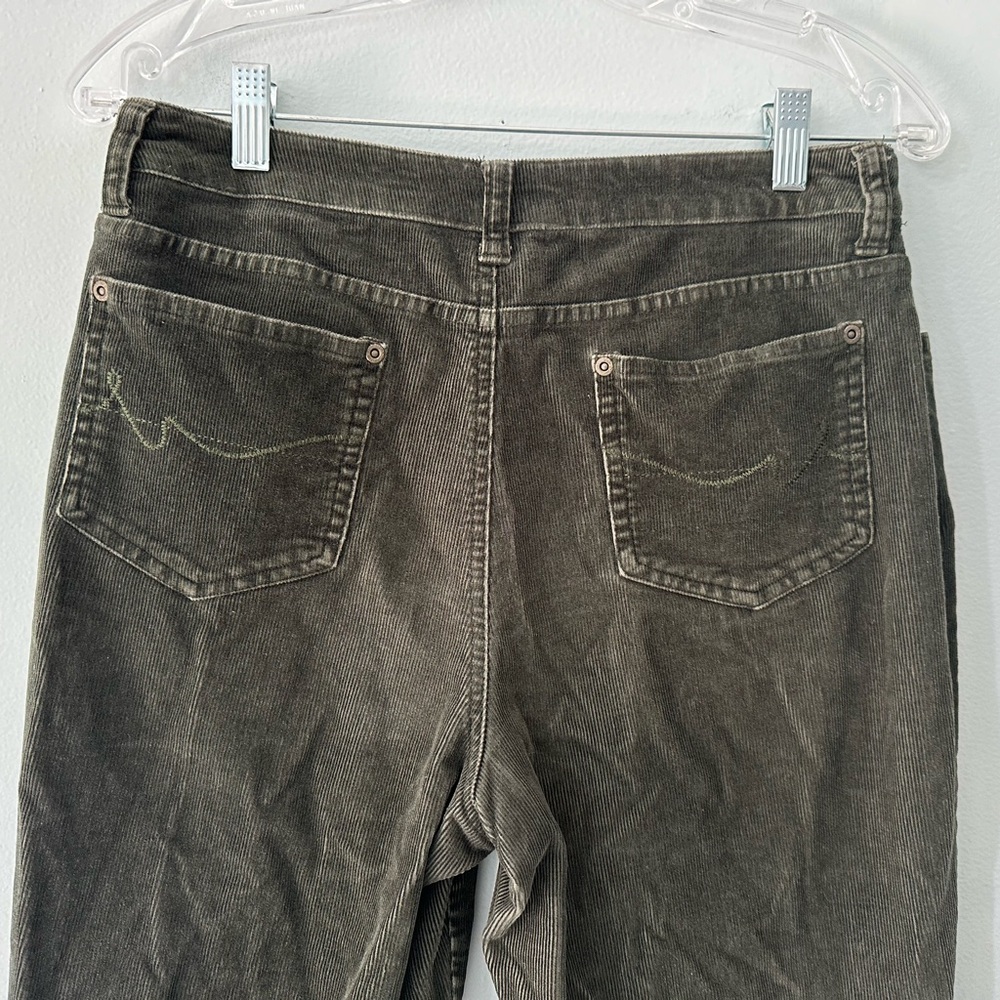 St. Johns Bay Women's Pants Size 10 Corduroy Pants Bootcut Mid Rise Dark Green - Picture 7 of 8